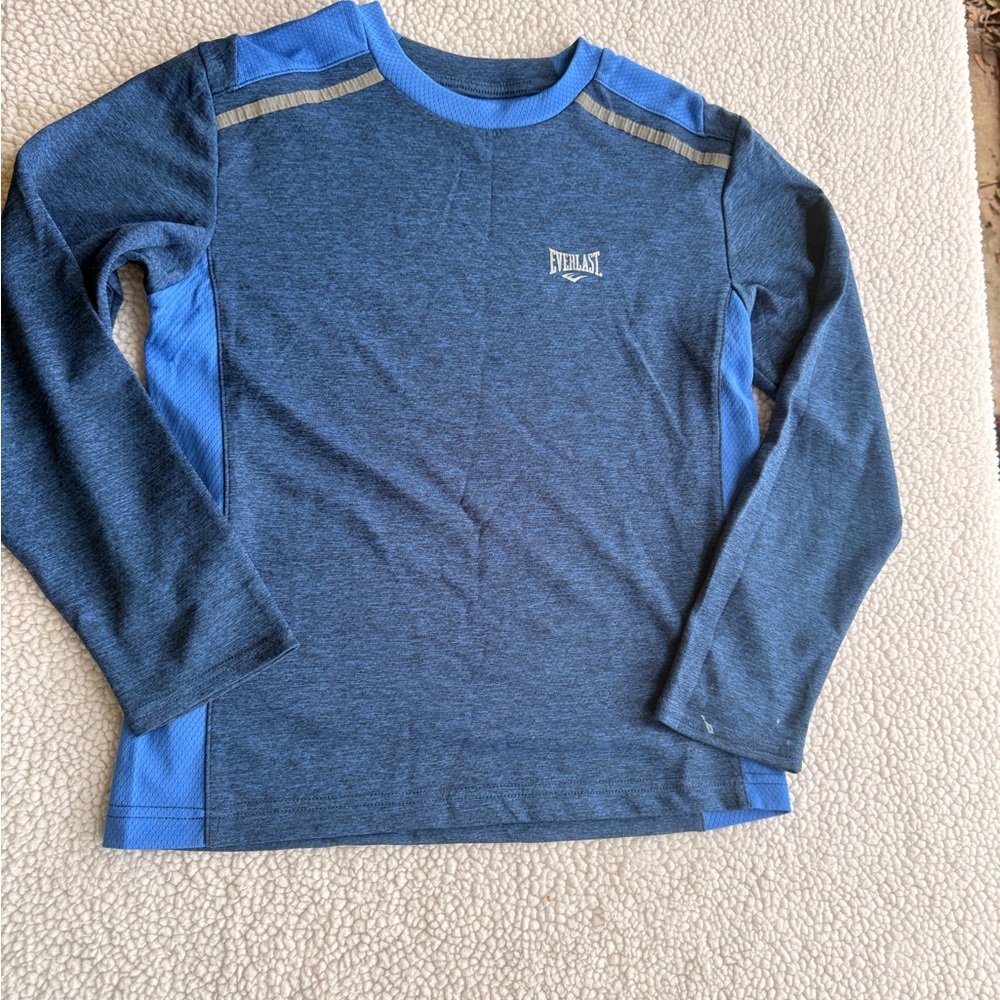Everlast Kids Navy and Royal Blue Long Sleeve Tee